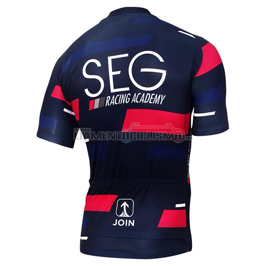 Abbigliamento SEG Racing Academy 2017 Manica Corta E Pantaloncino Con Bretelle blu e rossoo - Clicca l'immagine per chiudere